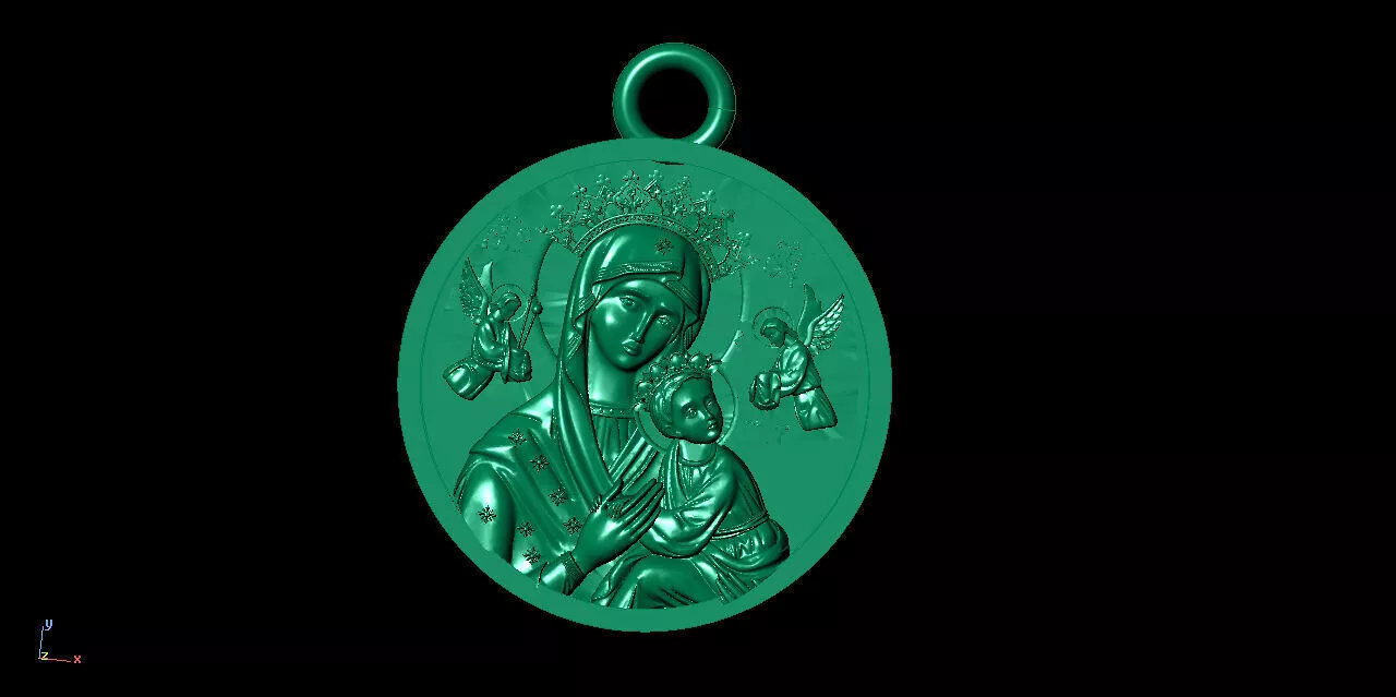 mary baby jesus 3D model
