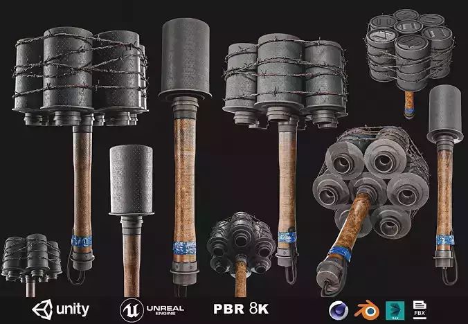 Stielhand Granate And Anti tank