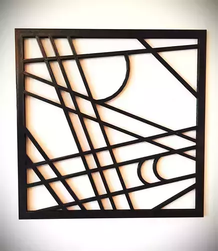 Wall Decor Lines - 3 Arch  3D print model