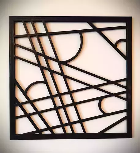 Wall Decor Lines - 4 Arch 3D print model