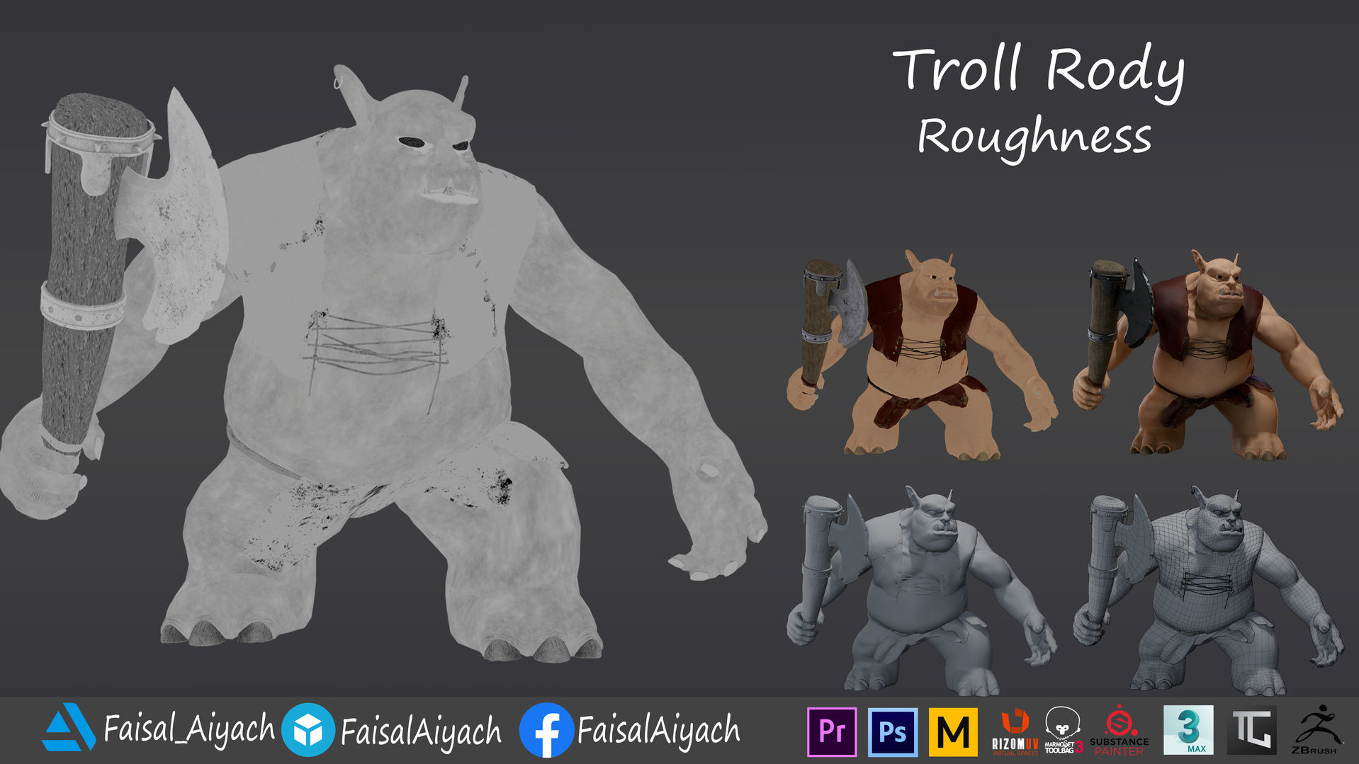 Troll Rody Low-poly 3D model_9