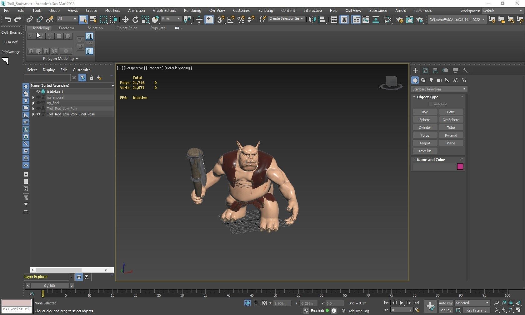 Troll Rody Low-poly 3D model_14