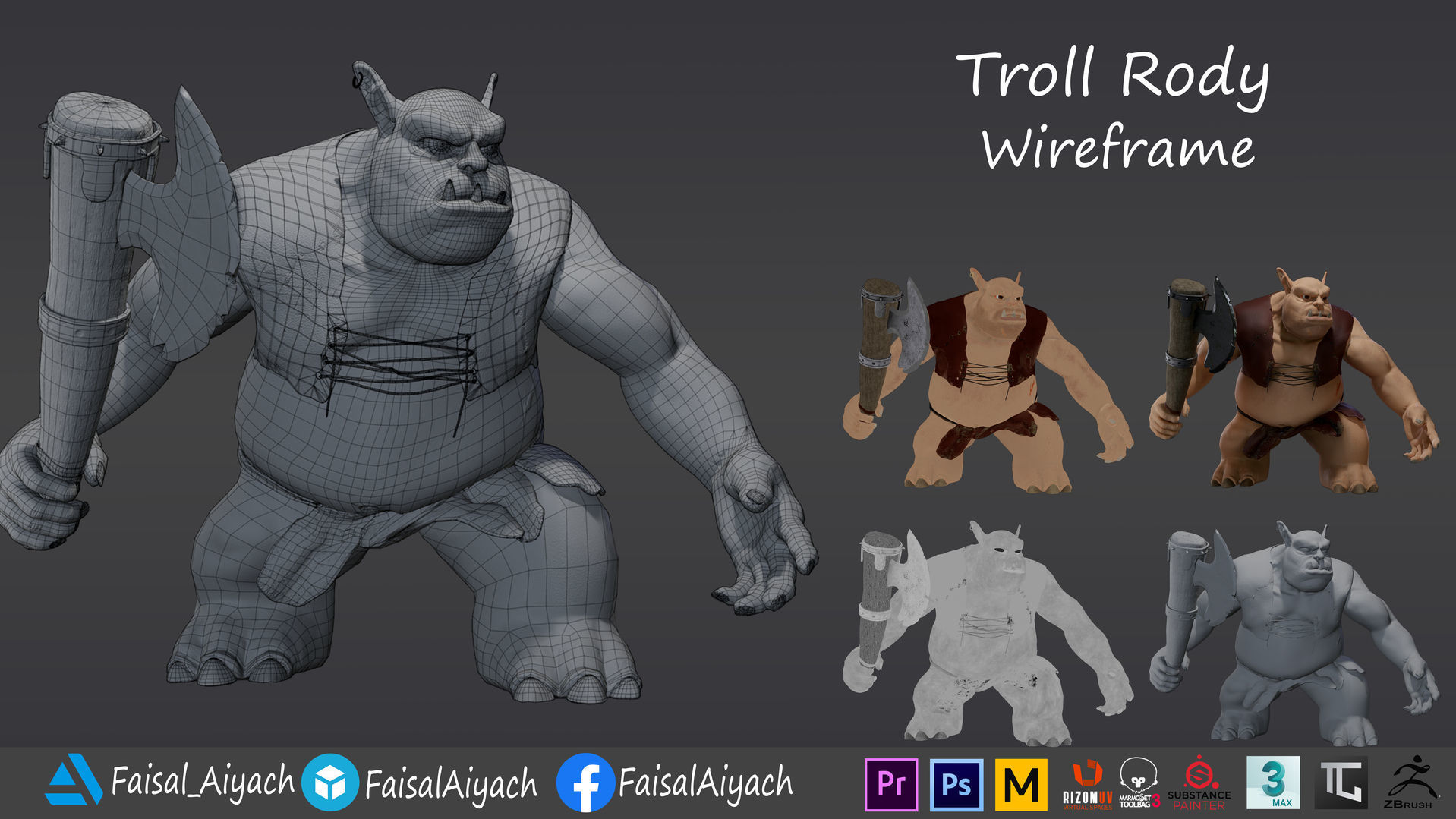 Troll Rody Low-poly 3D model_10