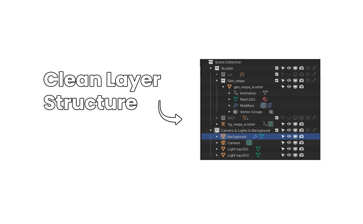 Cartoon Scooter Rigged 3D model_10