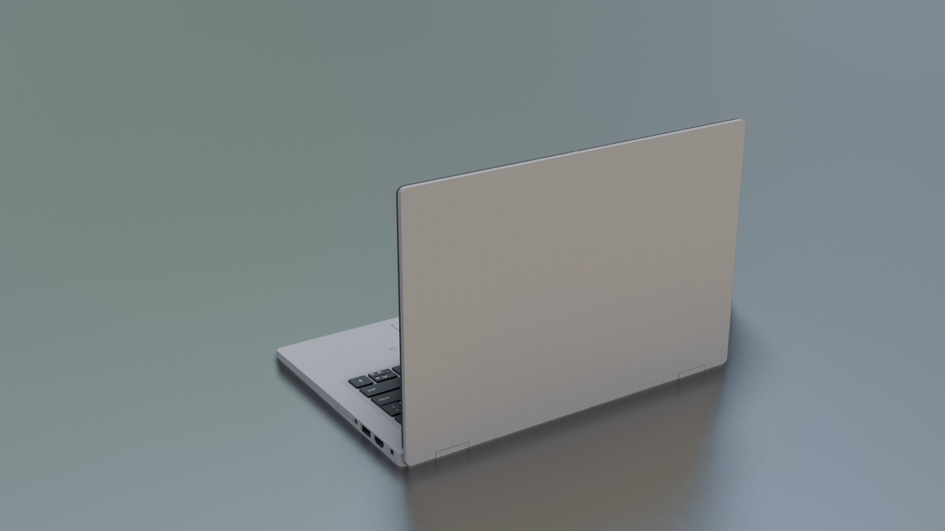 Laptop - 13-3inch Low-poly 3D model_6