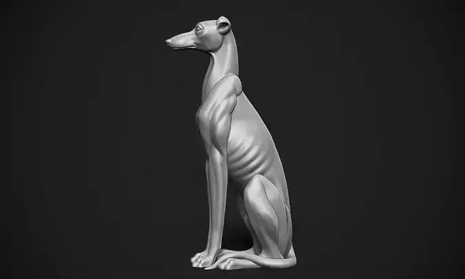 Greyhound Statue 3D print model