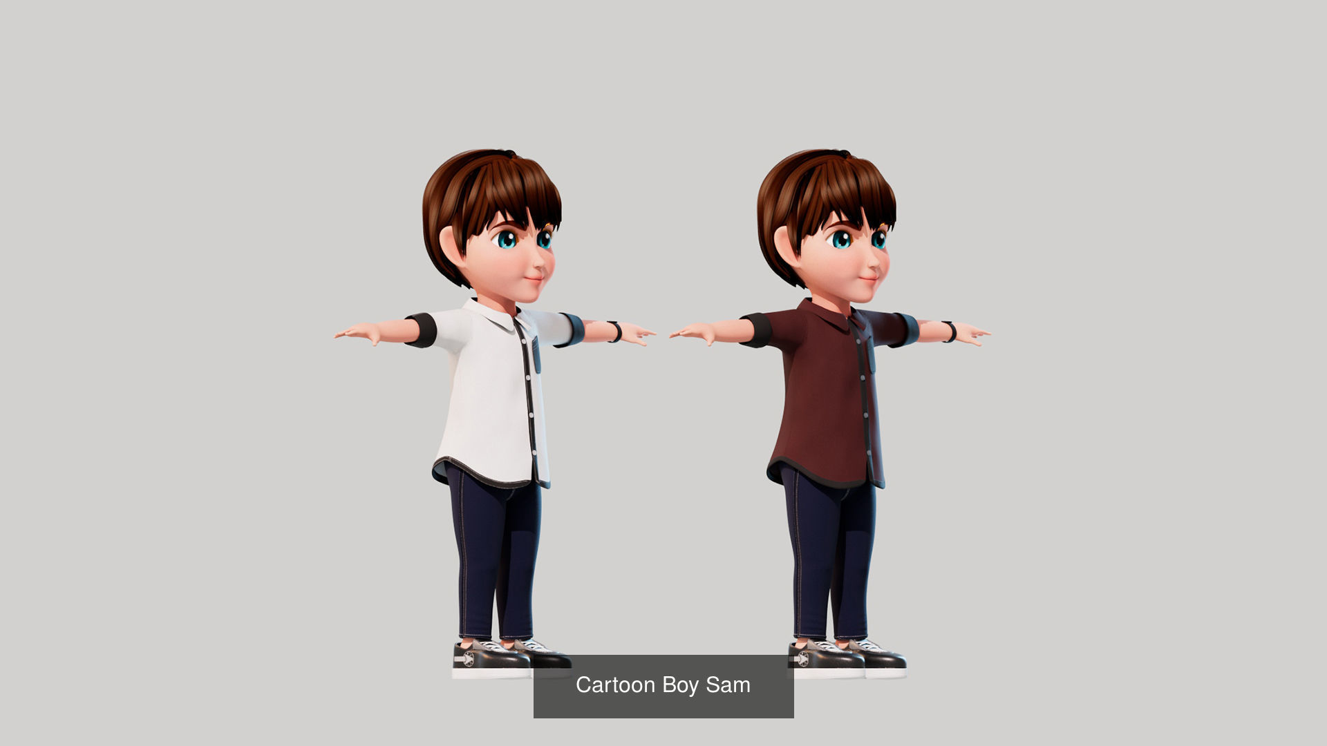 Cartoon Family 3D Model Collection_4