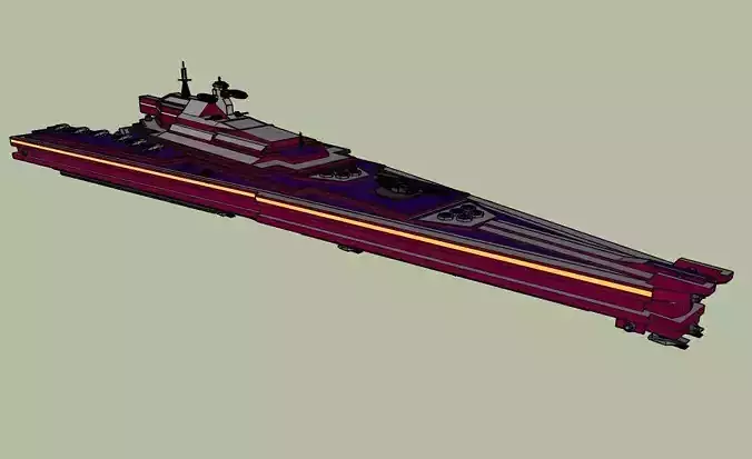 Angular - destroyer class Free 3D model