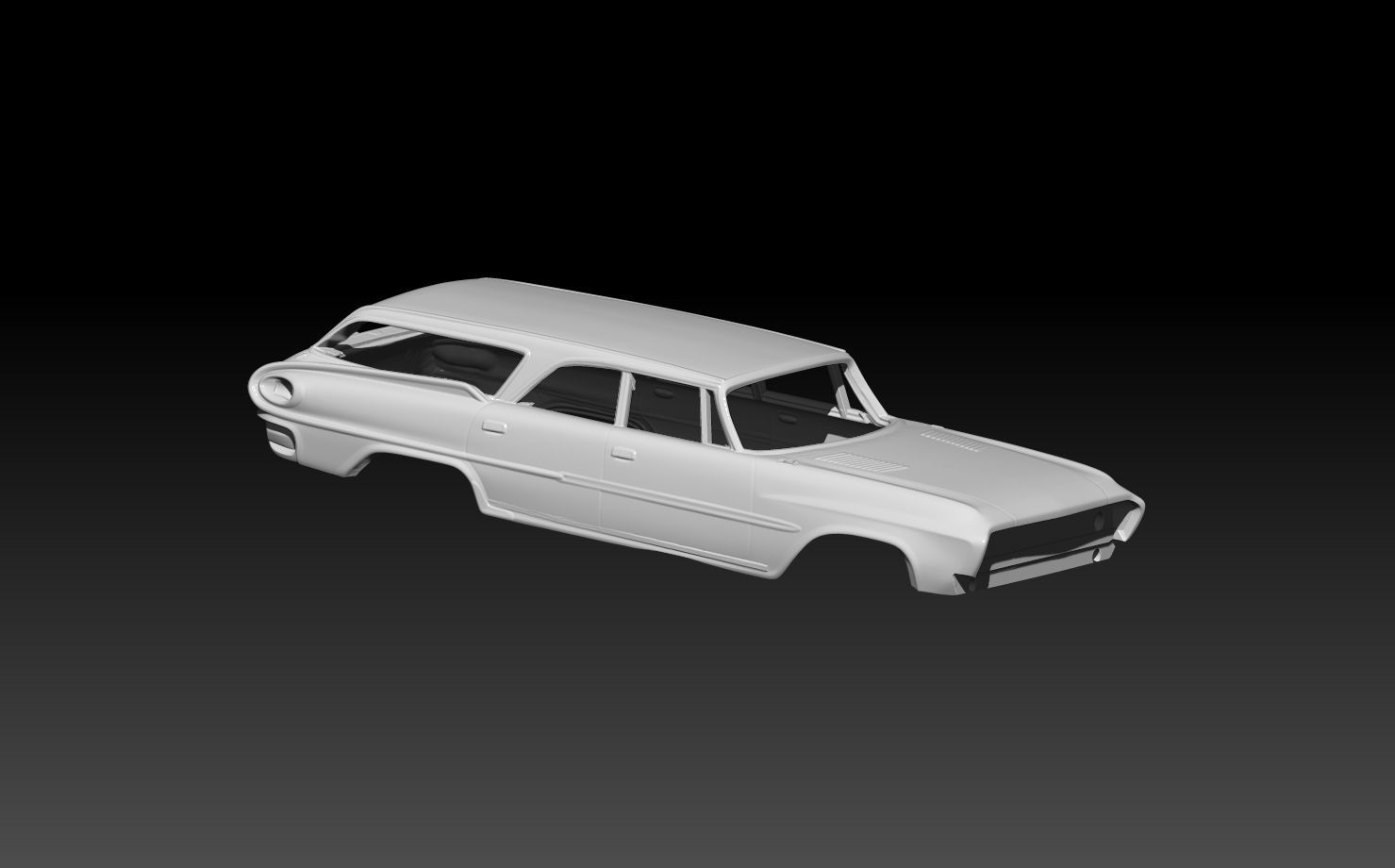 Dodge Polara Station Wagon Body Kit 3D print model_5