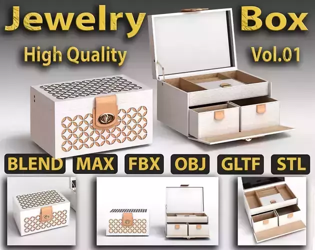 CHLOE SMALL JEWELRY BOX CREAM