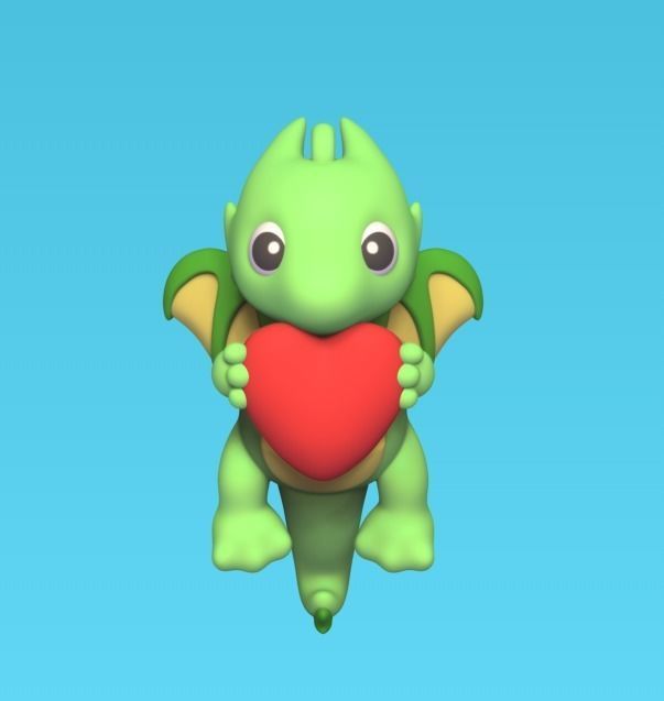 Dragon Heart 3D print model_1