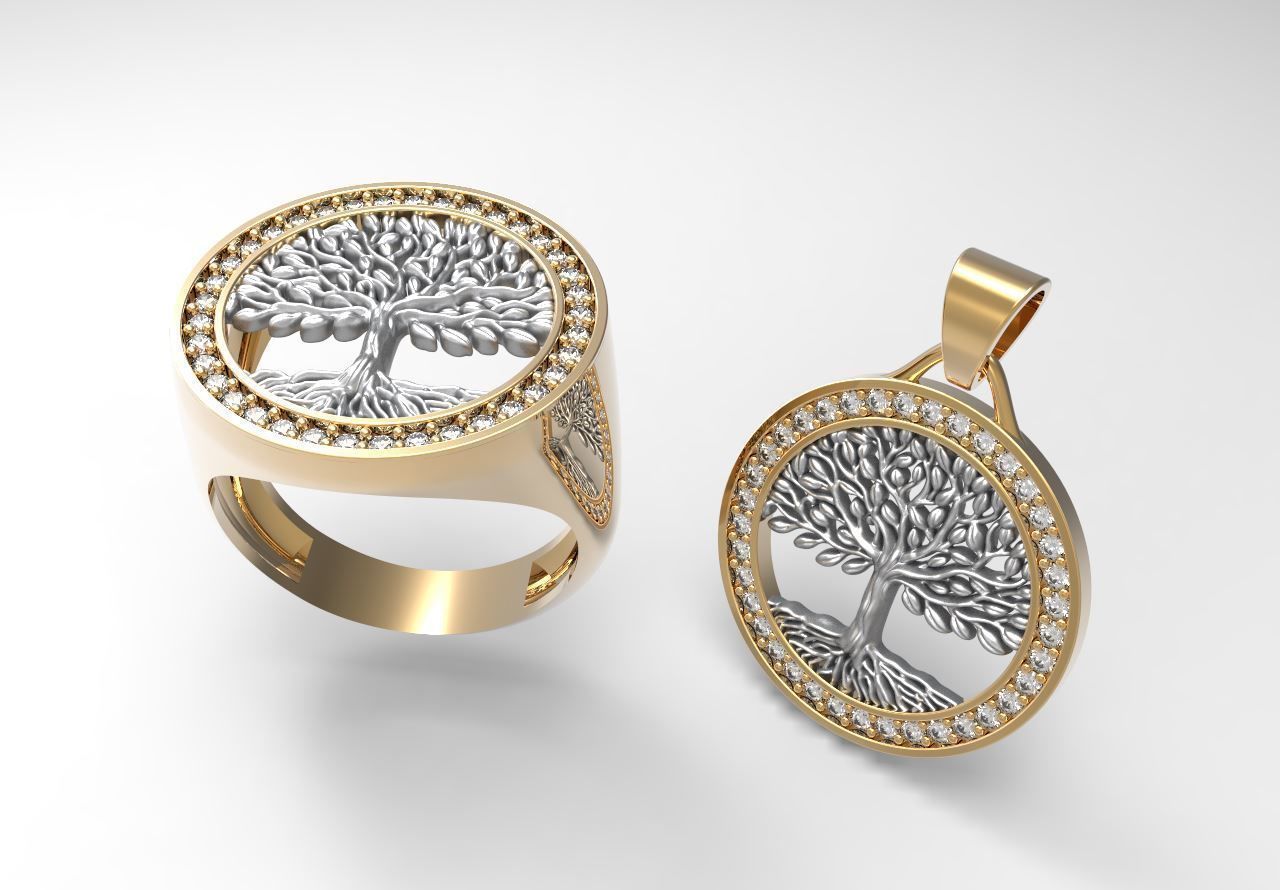 Tree of Life Half Set 3D print model_2