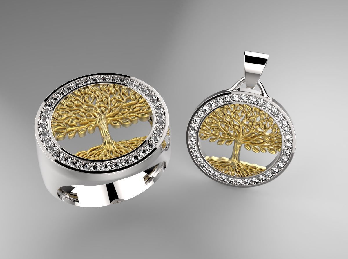 Tree of Life Half Set 3D print model_1