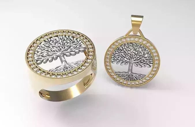 Tree of Life Half Set 3D print model