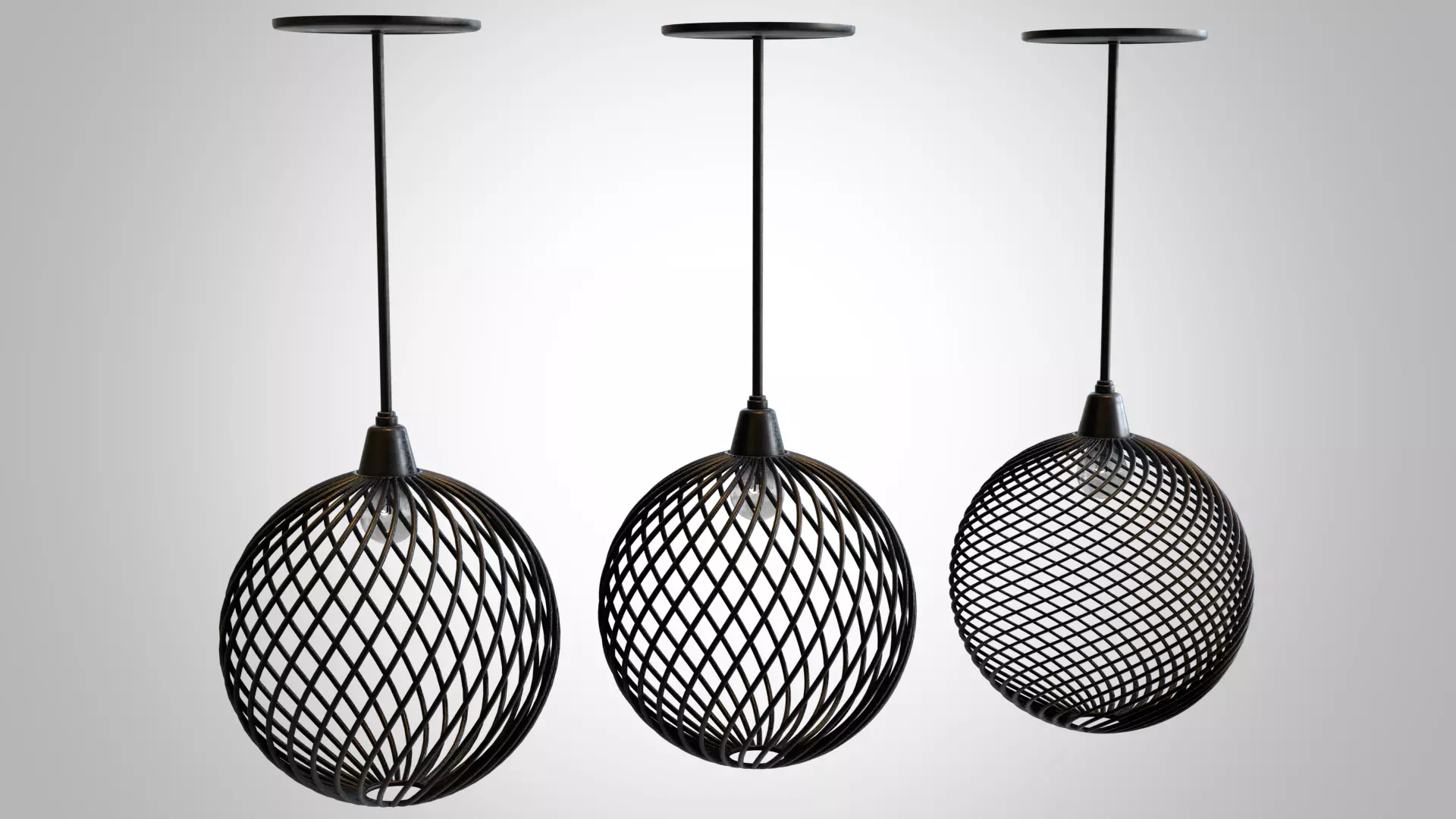Modern ceiling lamps 3D model_0
