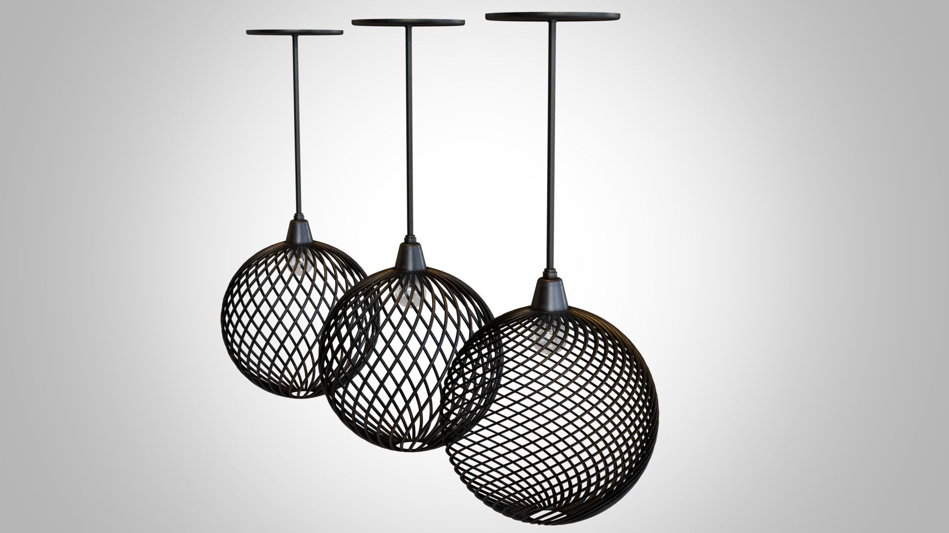 Modern ceiling lamps 3D model_7