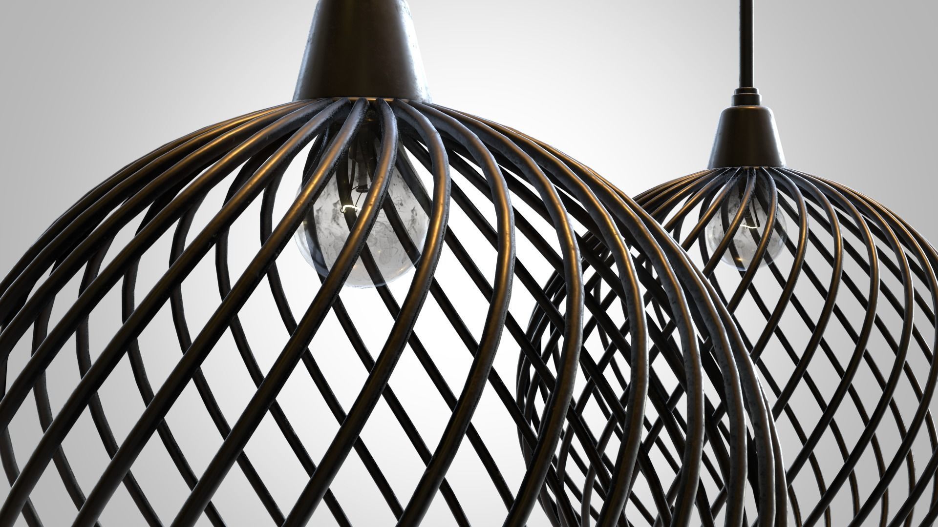 Modern ceiling lamps 3D model_4