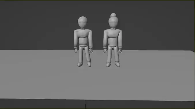 Male and Female models