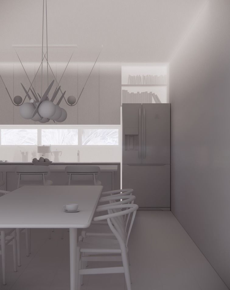 APARTMENT 001 LIVING DINING KITCHEN 3D MODEL AND SCENE 3D model_10