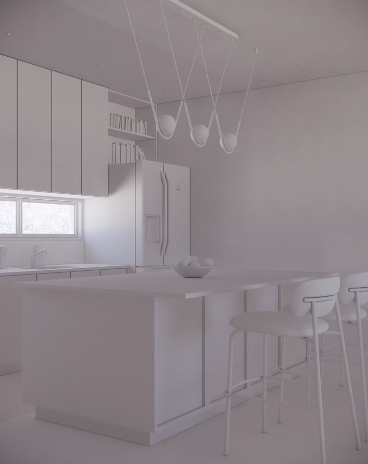 APARTMENT 001 LIVING DINING KITCHEN 3D MODEL AND SCENE 3D model_13