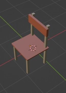 school chair 3D model_1