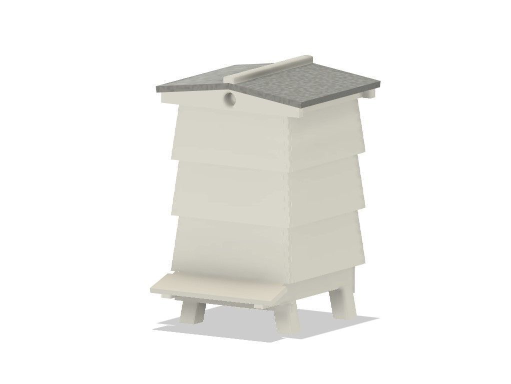 Model Railway - Beehives 3D print model_3