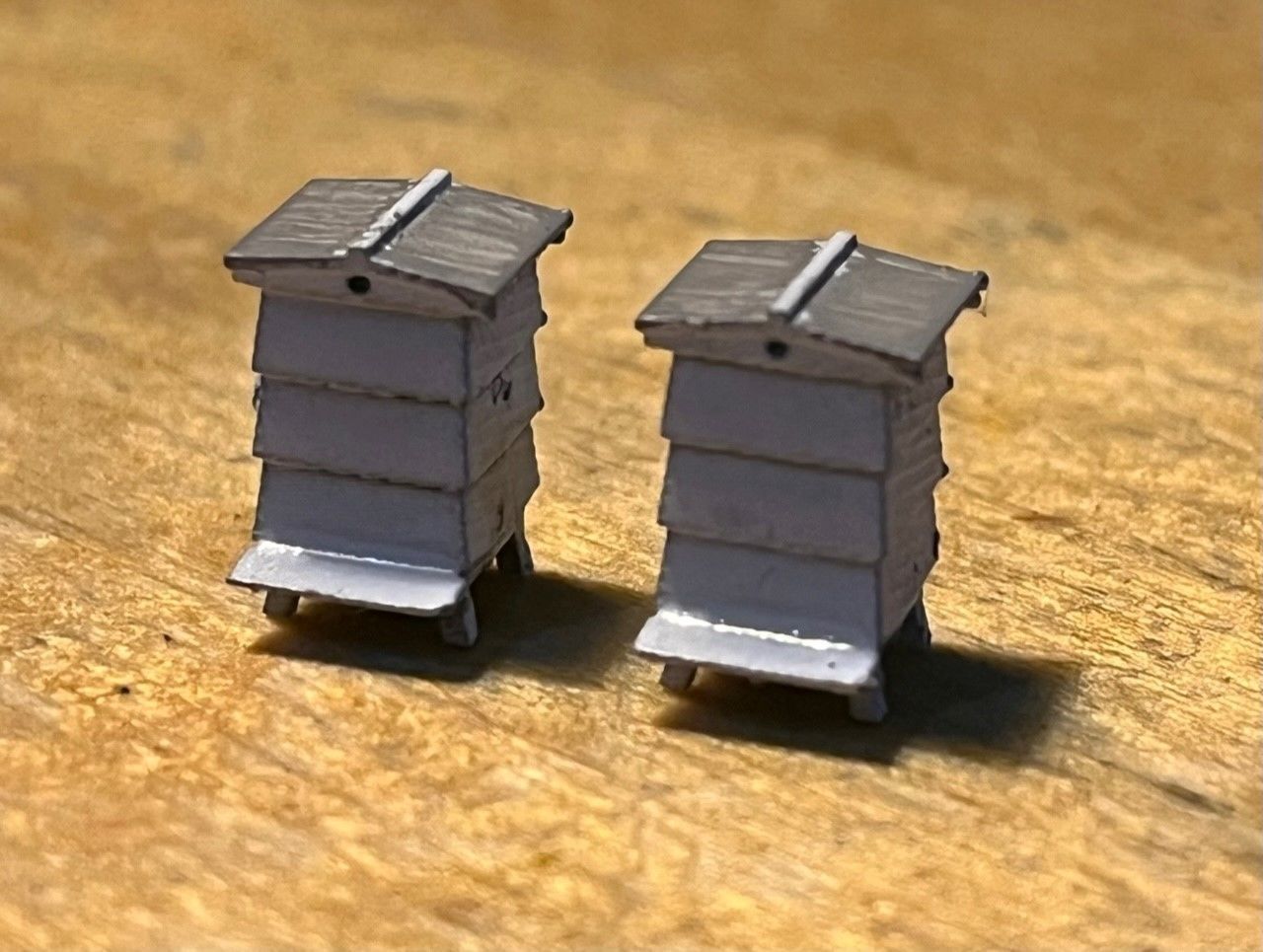 Model Railway - Beehives 3D print model_1