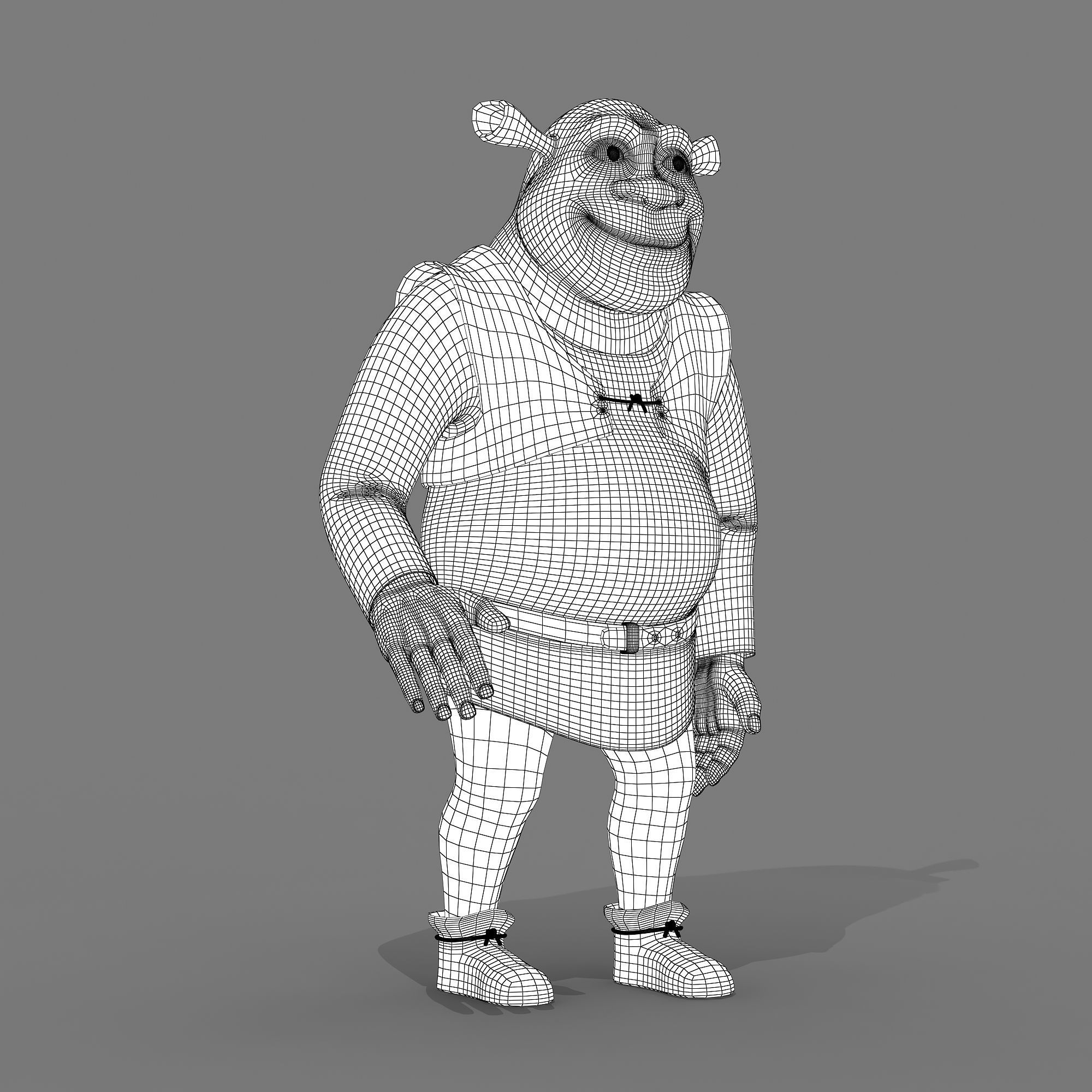 Shrek character 3D model_2