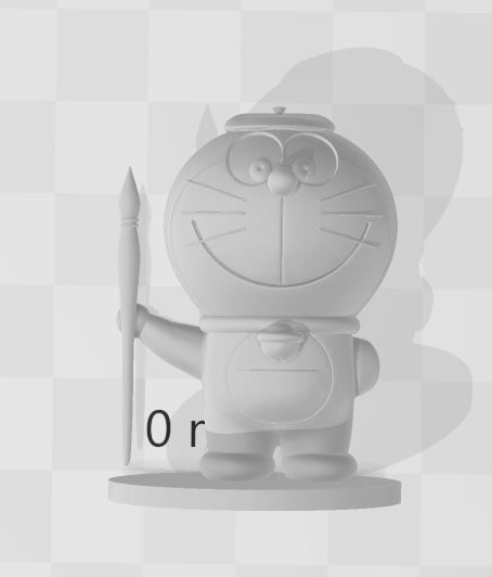 Doraemon - Painter Model 3D print model_1