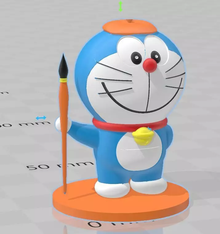 Doraemon - Painter Model 3D print model_0