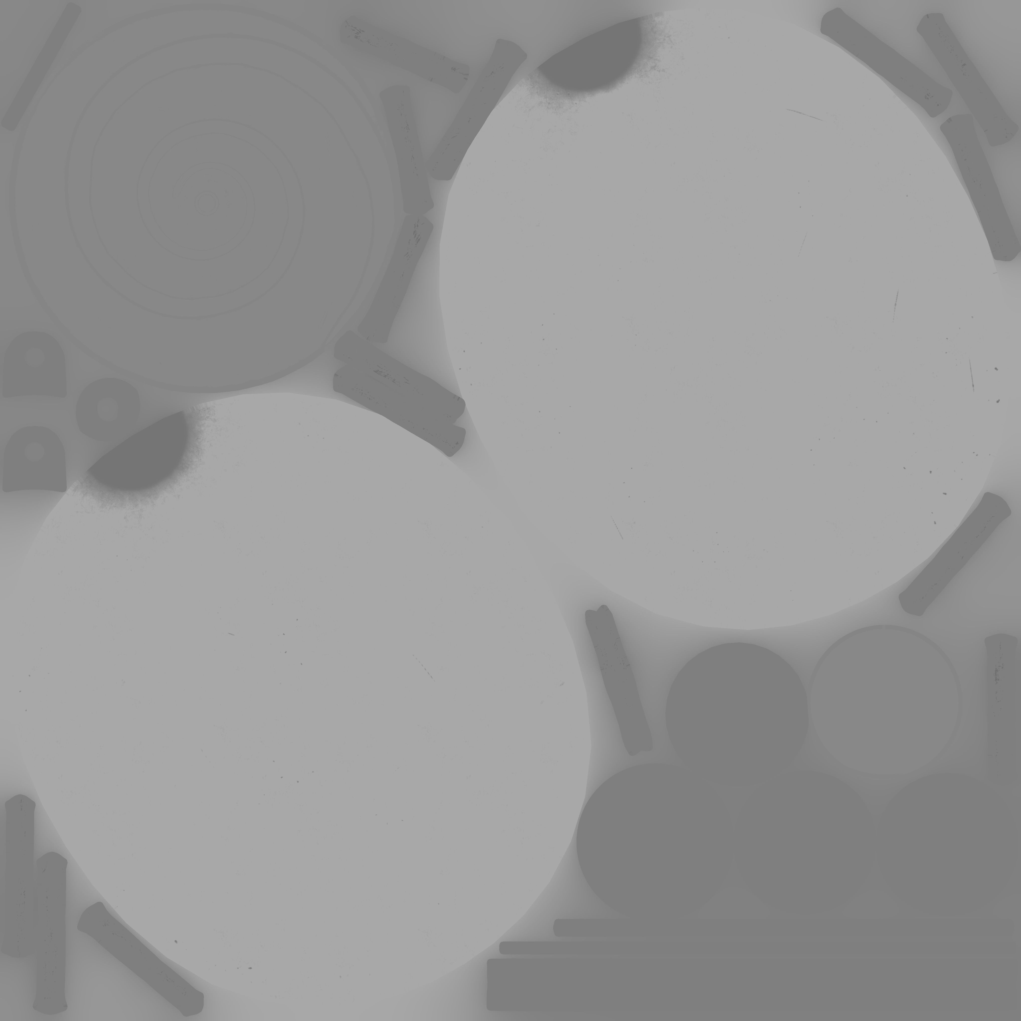 Old Military Flask 3D model_24