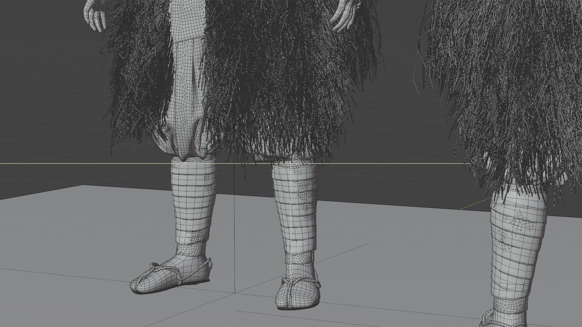 MEDIEVAL Japanese People Rigged 3D model_41