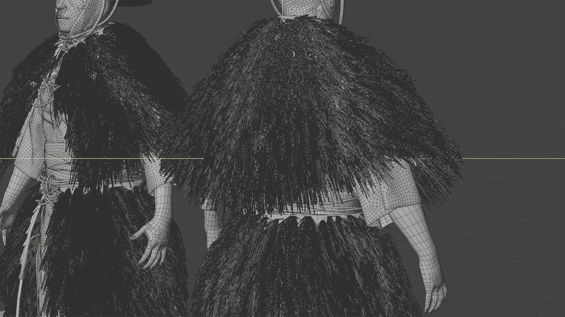 MEDIEVAL Japanese People Rigged 3D model_54