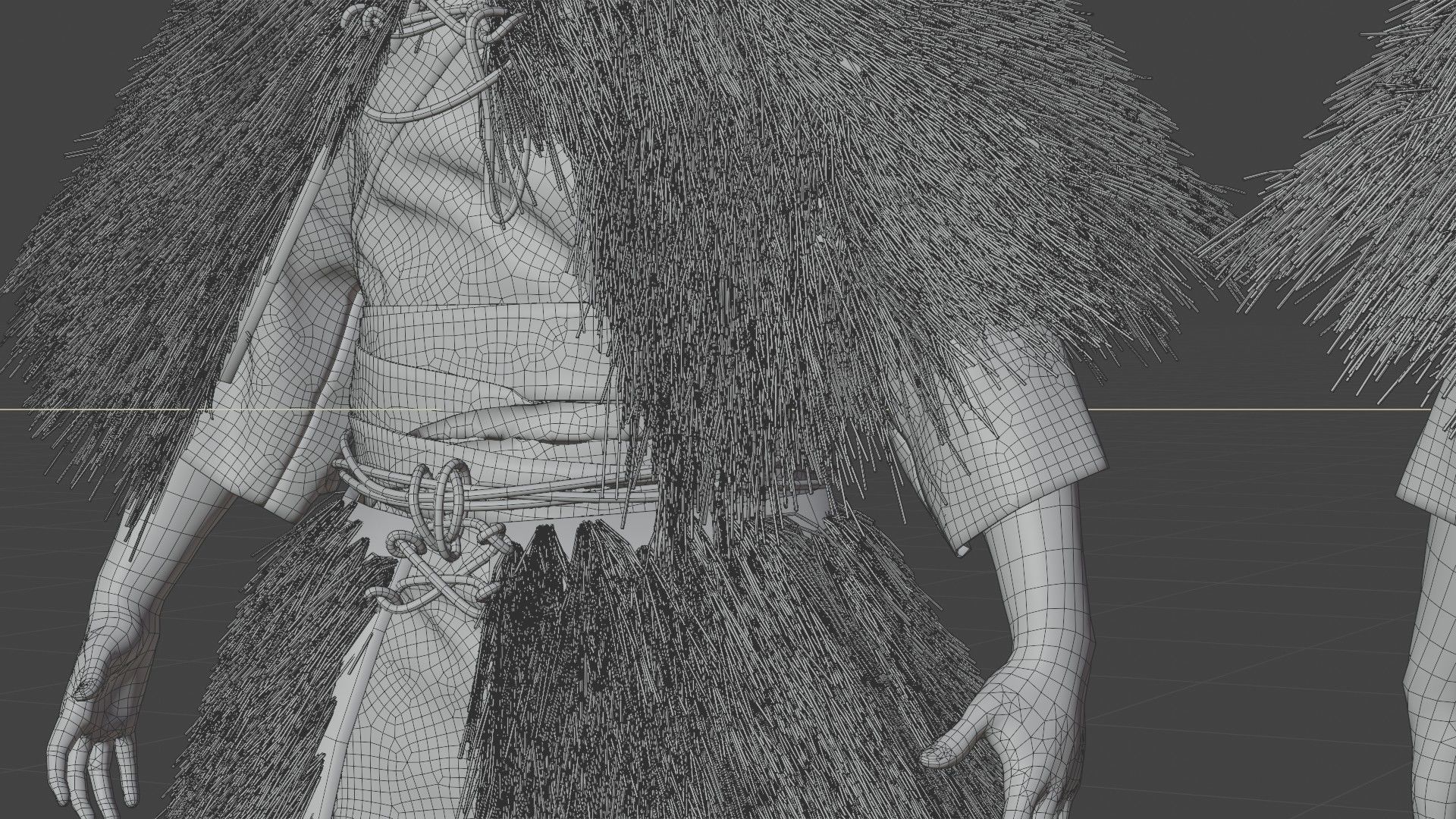 MEDIEVAL Japanese People Rigged 3D model_52