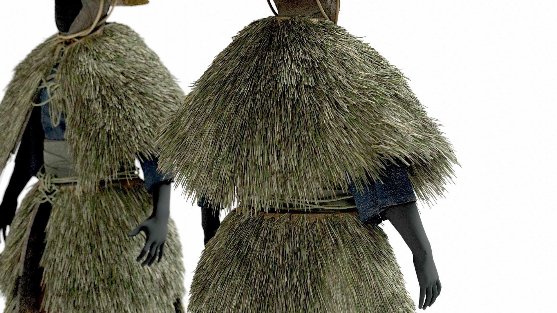 MEDIEVAL Japanese People Rigged 3D model_48