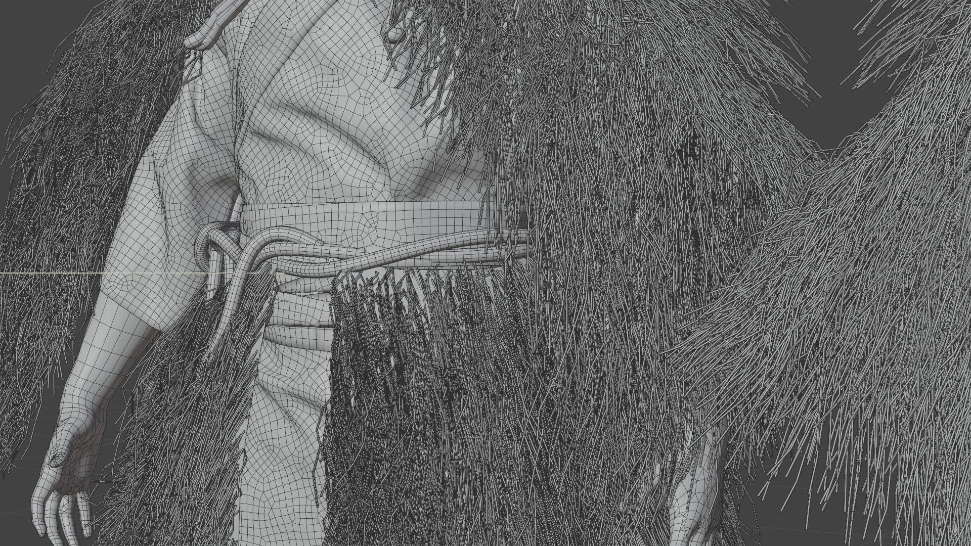 MEDIEVAL Japanese People Rigged 3D model_40