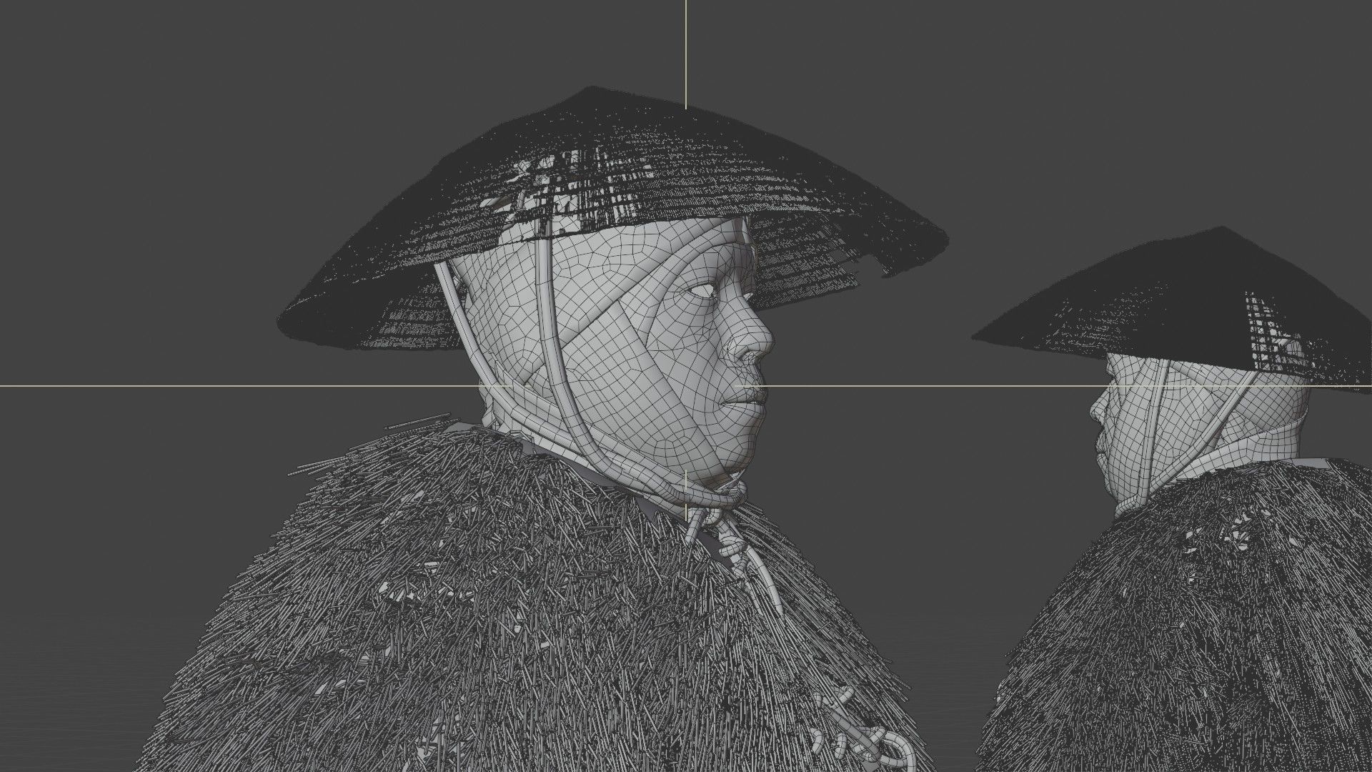 MEDIEVAL Japanese People Rigged 3D model_51