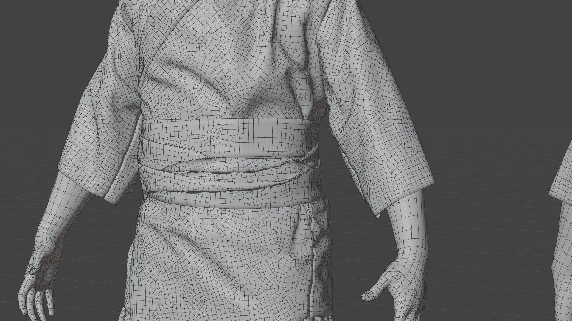 MEDIEVAL Japanese People Rigged 3D model_28