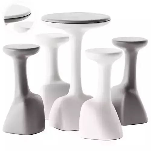 Armillaria Table and Stool by Plust