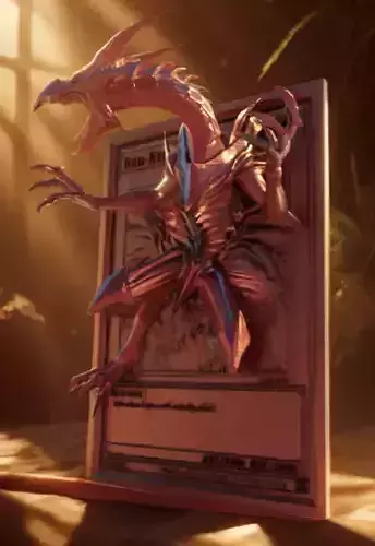 Red Eyes Black Dragon 3D 4D Card Custom YuGiOh