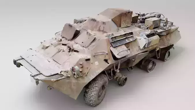 Russian BTR-80 destroyed by Ukrainian army