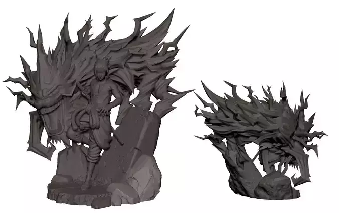 Sasuke Uchiha from battle with itachi 3D print model