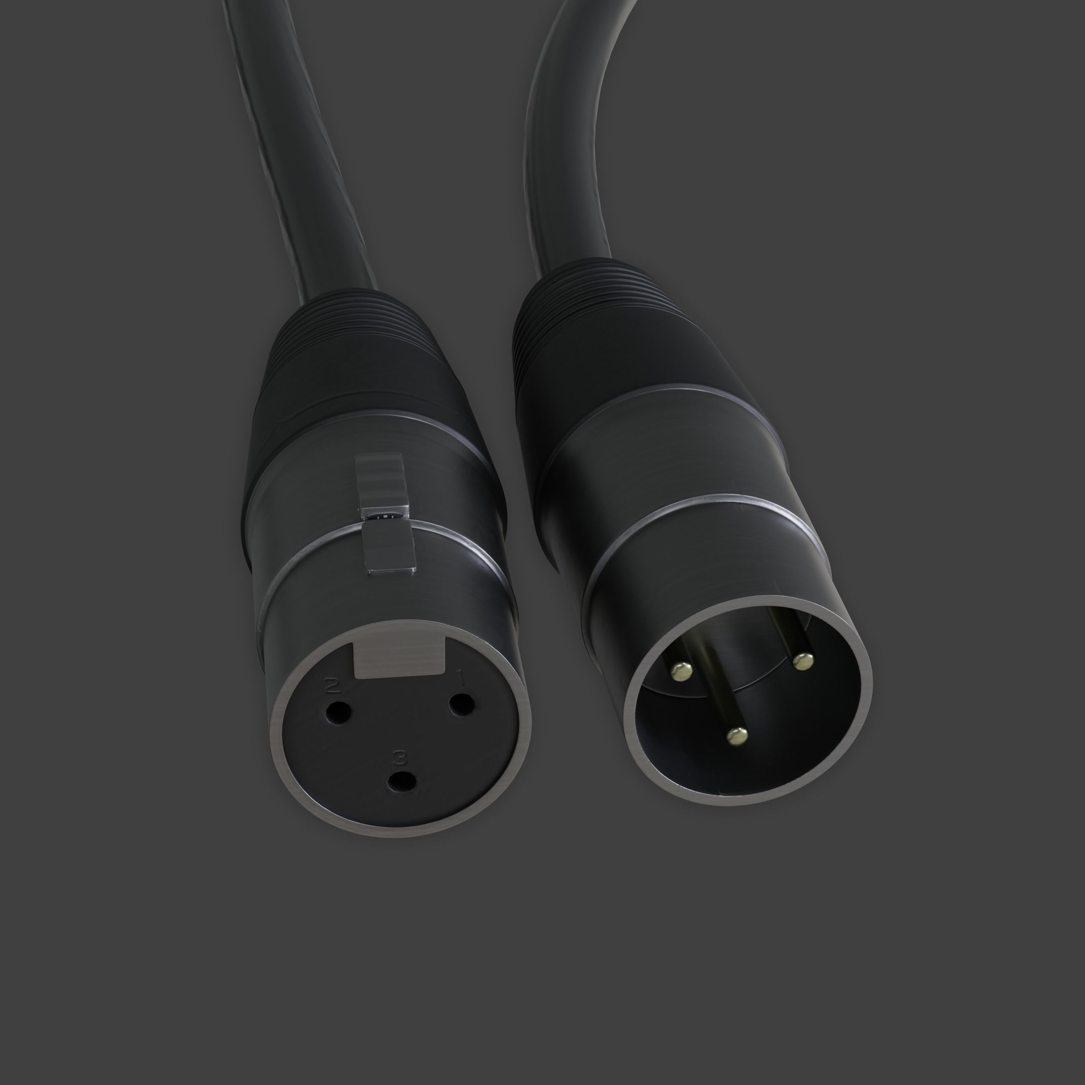 Audio-Technica AT2020 XLR Condenser Microphone 3D model_24