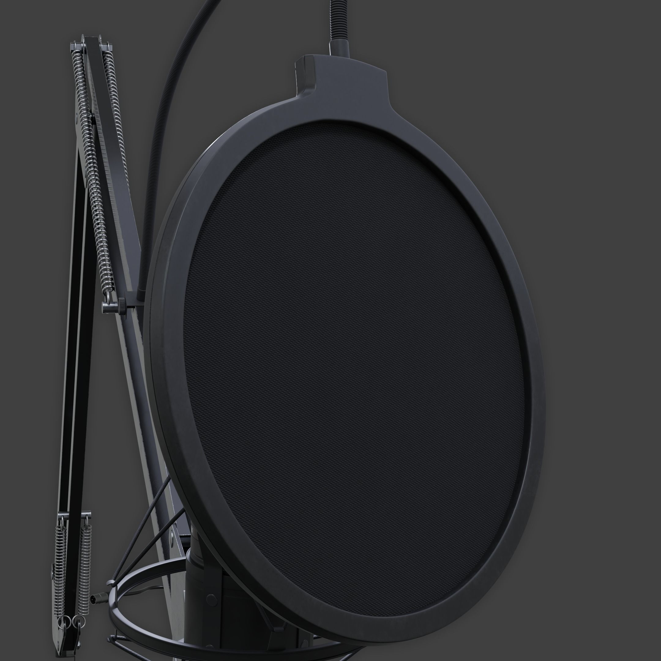 Audio-Technica AT2020 XLR Condenser Microphone 3D model_23