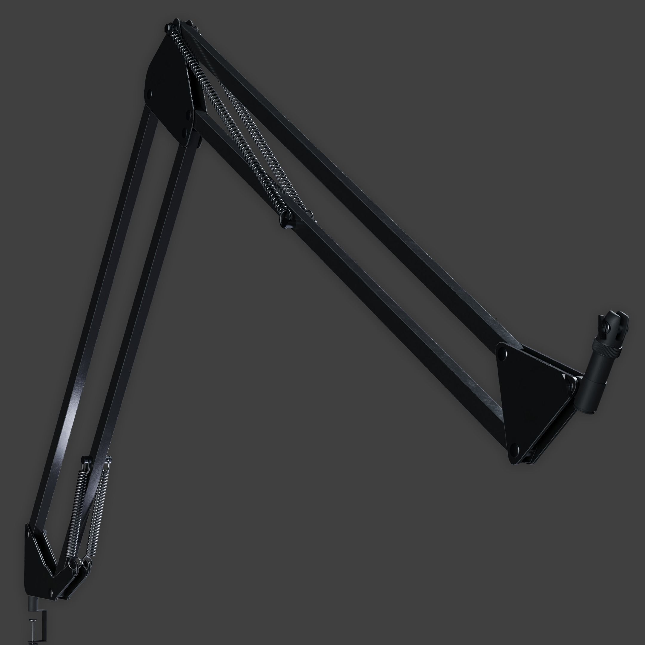 Audio-Technica AT2020 XLR Condenser Microphone 3D model_18