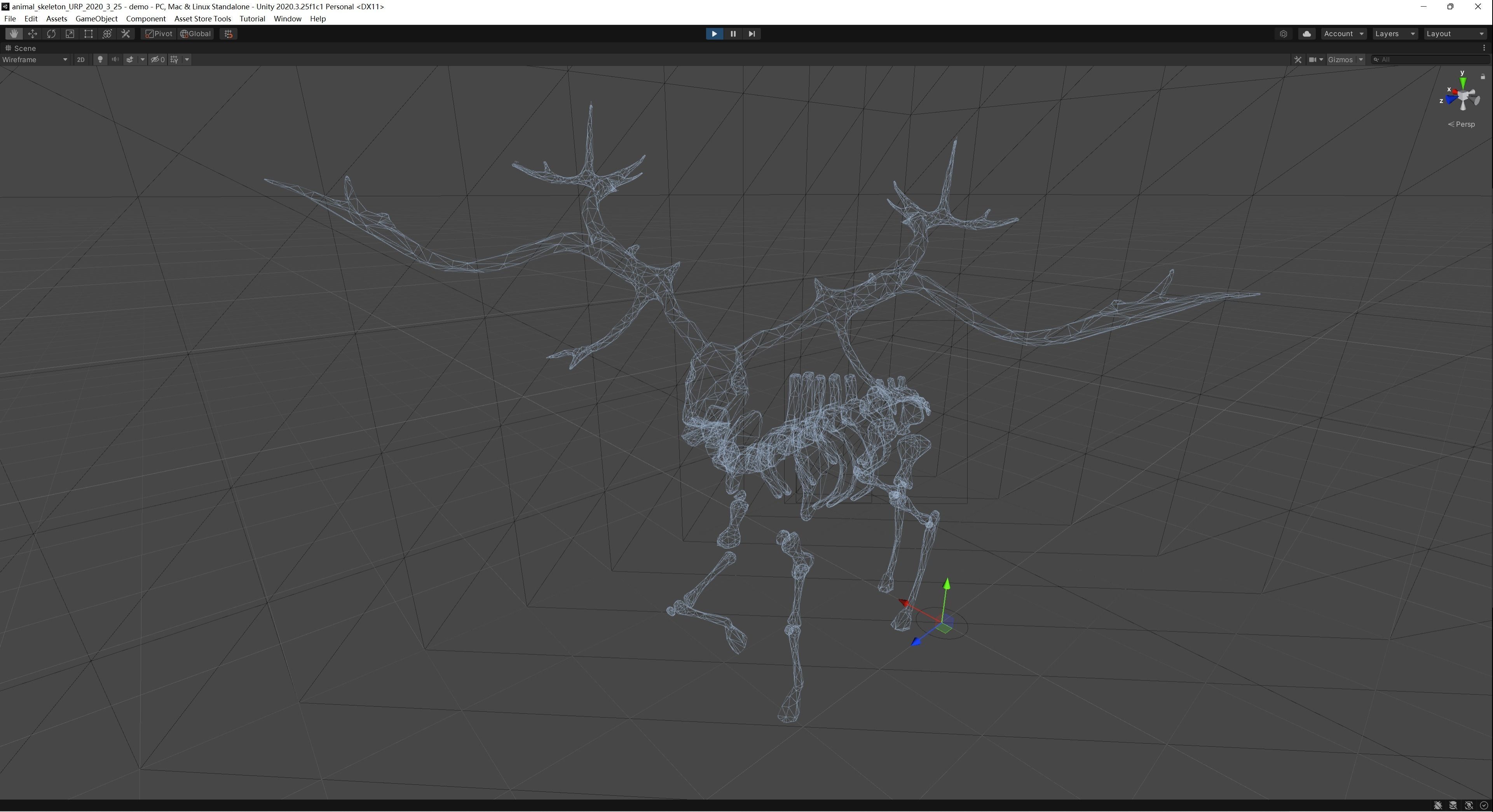Elk Skeleton Low-poly 3D model_6