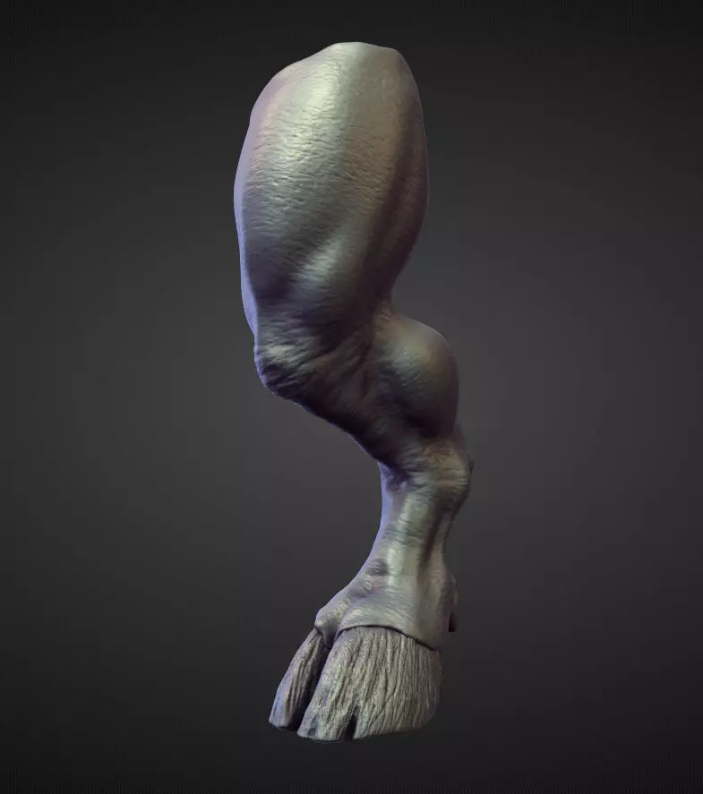 LEG1 high poly sculpt 3D model_0