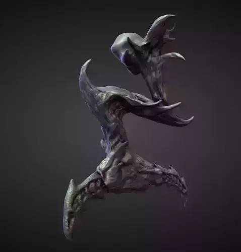 LEG10 high poly sculpt 3D model