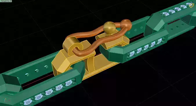 Cuban Links Locks 3D Model 3D print model