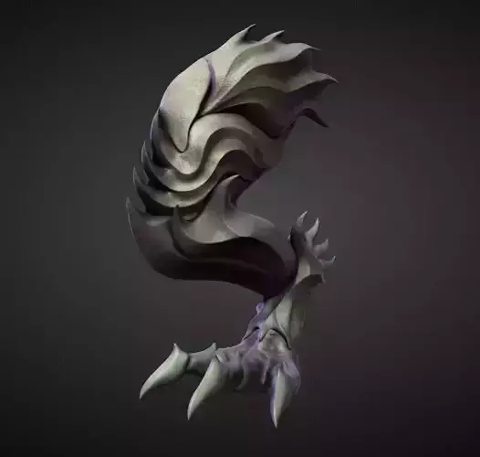 LEG11 high poly sculpt 3D model